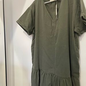 IX Olive green Maeve dress by Anthropology